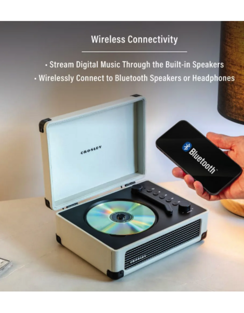 Crosley Crosley Cruiser CD Player with a Tonearm-Inspired Power Switch