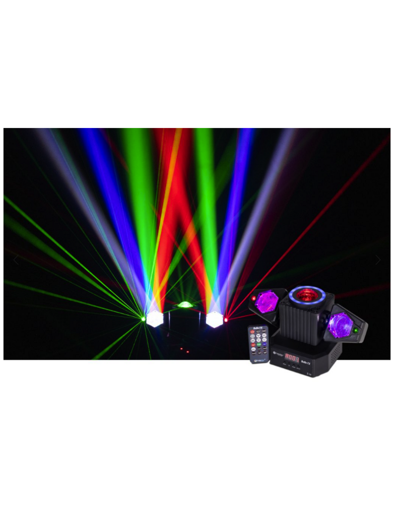 ColorKey ColorKey BeBe FX: All-in-One Party Starter – Lasers, Party Dome, Dual Moving LED Beams, and LED Halo Ring! (CKU-1077)