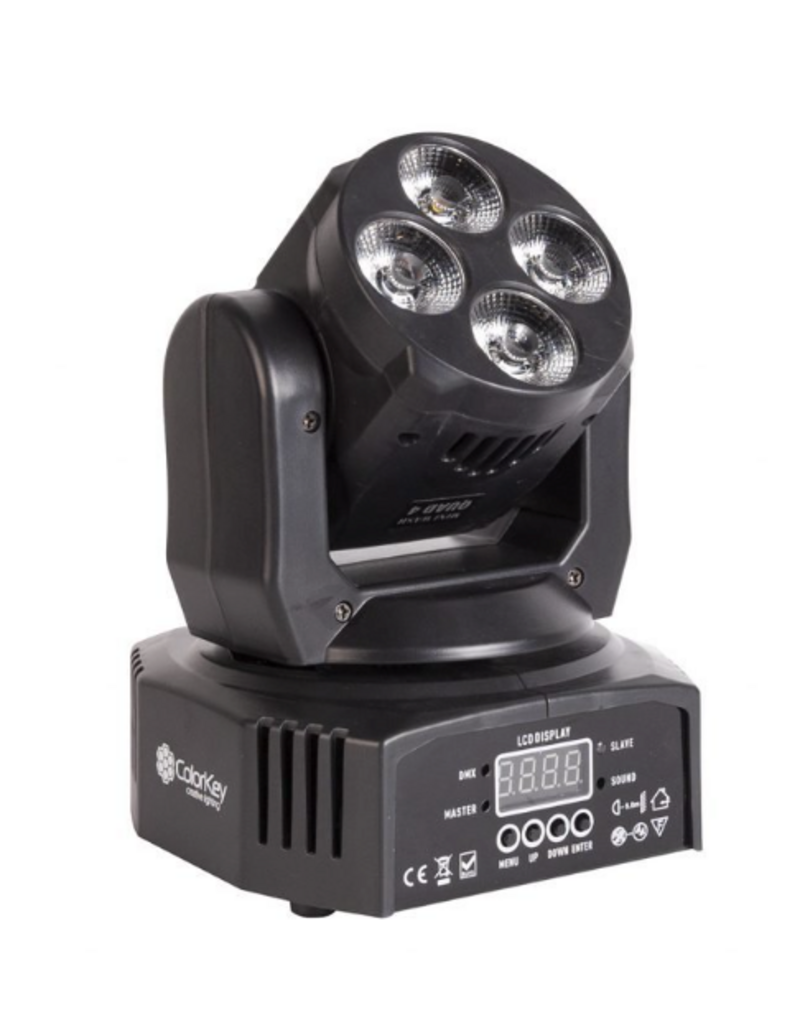 ColorKey ColorKey Mover Miniwash QUAD 4 MKII: Compact Moving Head Wash Light (CKU-5037)