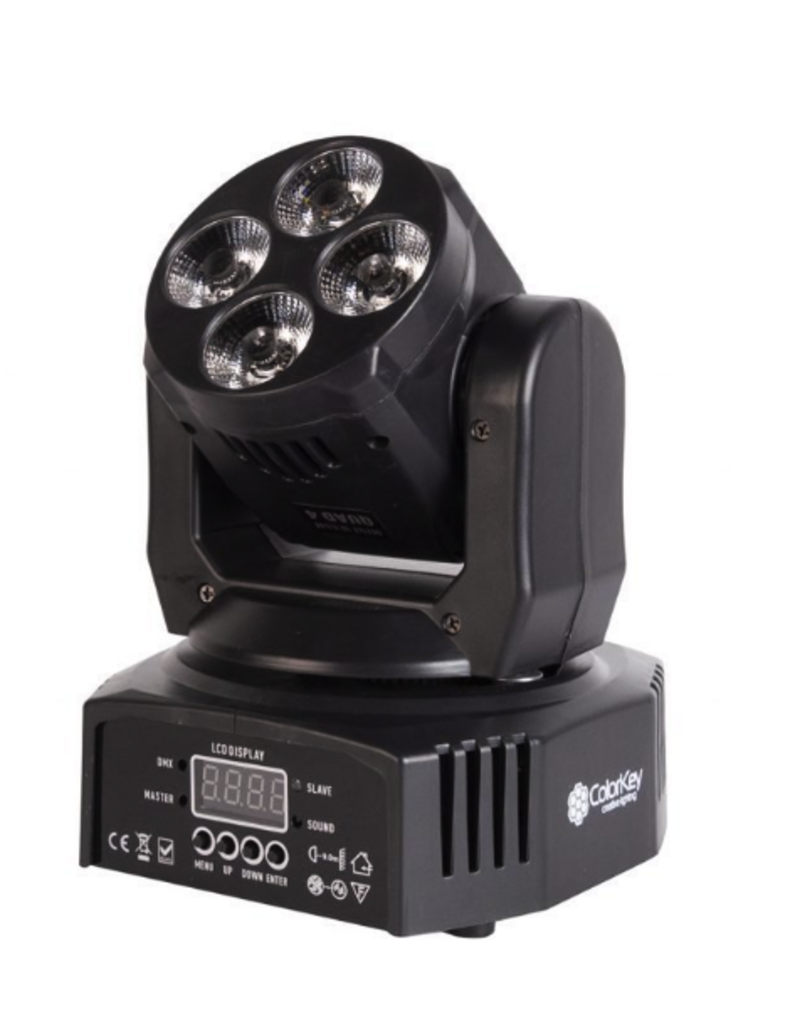ColorKey ColorKey Mover Miniwash QUAD 4 MKII: Compact Moving Head Wash Light (CKU-5037)