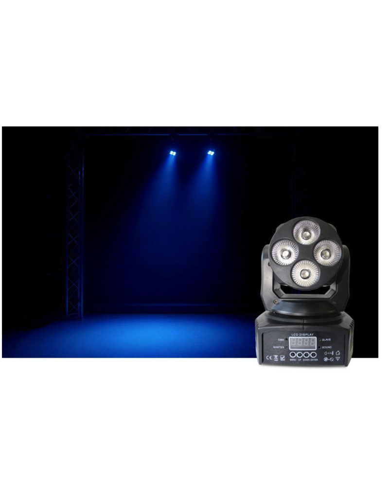 ColorKey ColorKey Mover Miniwash QUAD 4 MKII: Compact Moving Head Wash Light (CKU-5037)