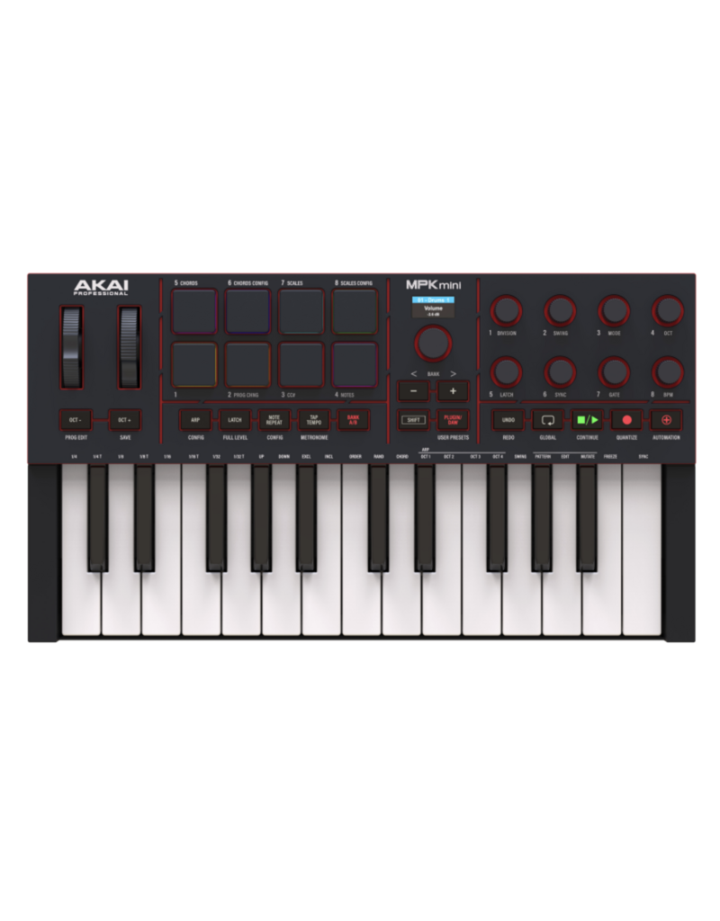 AKAI Akai Professional MPK Mini 4 Portable USB MIDI Keyboard Controller