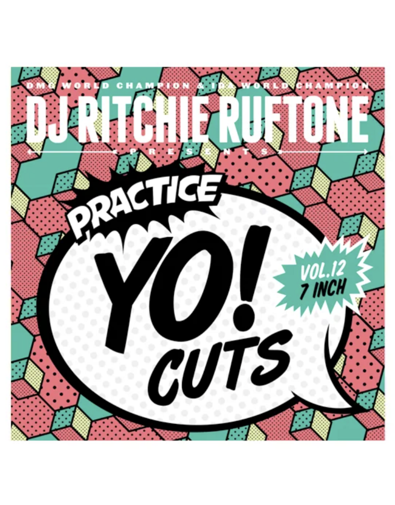 Turntable Training Wax Ritchie Ruftone Practice Yo! Cuts Vol. 12 ::: 7" Eco BLACK Bio Vinyl Scratch Record