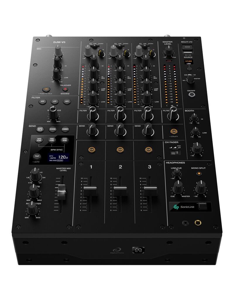 AlphaTheta DJM-V5: 3 Channel DJ Mixer by AlphaTheta