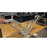 ProX Special Order: ProX VERRAZANO V-Shape Aluminum Truss DJ Table with Elevated Monitor Shelves and 24" Base Plate ( XT-VERRAZANO24)