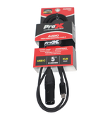 ProX ProX 5FT USB-C to XLR Male Cable  (XC-USBCXM05)