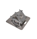 ProX Special Order: ProX "V STATION" V-Shape Aluminum Truss DJ Table with Elevated Monitor Shelves and Base Plate (VERRAZANO)