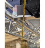 ProX Special Order: ProX "V STATION" V-Shape Aluminum Truss DJ Table with Elevated Monitor Shelves and Base Plate (VERRAZANO)