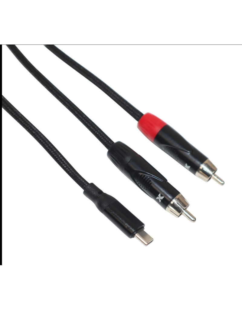 ProX ProX 6FT USB-C to Dual RCA Smartphone and Laptop to Mixer, Amplifier, Powered Speaker and Console Interface (XC-USBC2RCA06)