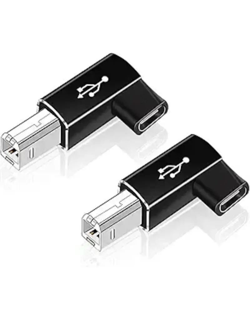 USB-C to USB-B Adapter - Right Angle