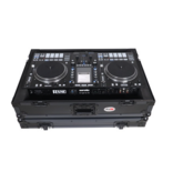ProX PROX Flight Case For RANE SYSTEM ONE Dj Controller Wheels Black on Black 1U (XS-RANESYSONEWBL)