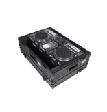 ProX PROX Flight Case For RANE SYSTEM ONE Dj Controller Wheels Black on Black 1U (XS-RANESYSONEWBL)