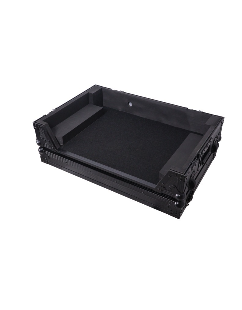 ProX PROX Flight Case For RANE SYSTEM ONE Dj Controller Wheels Black on Black 1U (XS-RANESYSONEWBL)
