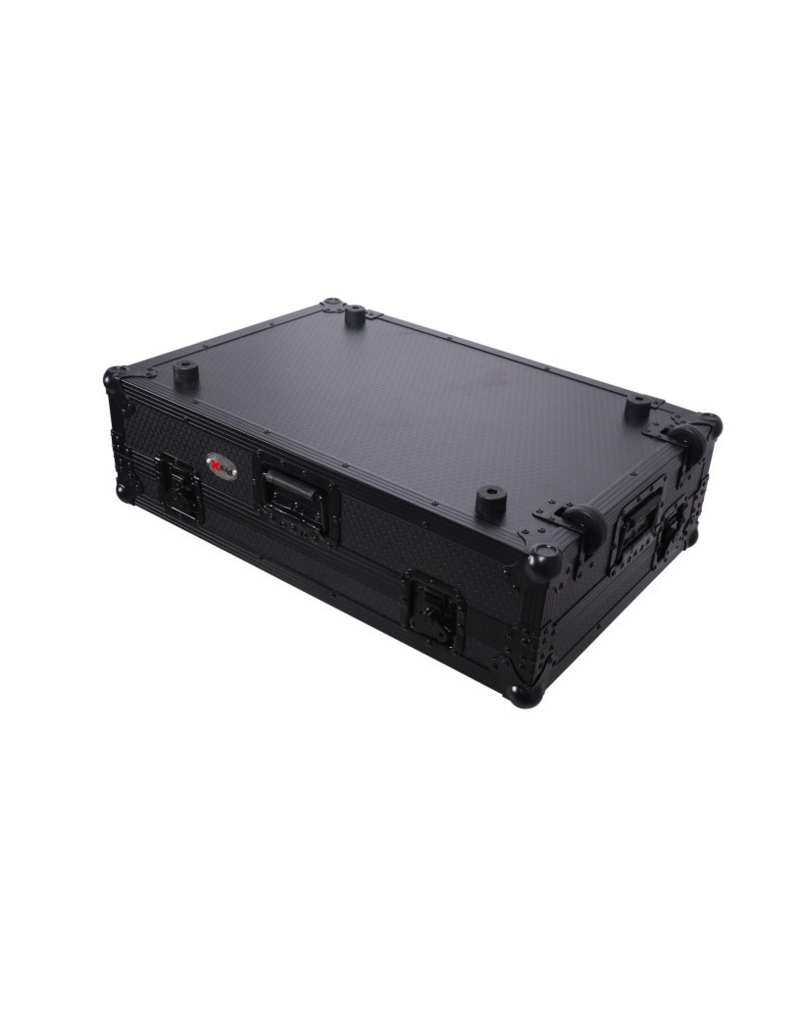 ProX PROX Flight Case For RANE SYSTEM ONE Dj Controller Wheels Black on Black 1U (XS-RANESYSONEWBL)