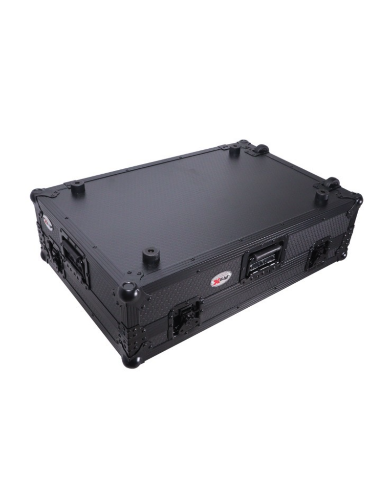 ProX PROX Flight Case For RANE SYSTEM ONE Dj Controller Wheels Black on Black 1U (XS-RANESYSONEWBL)