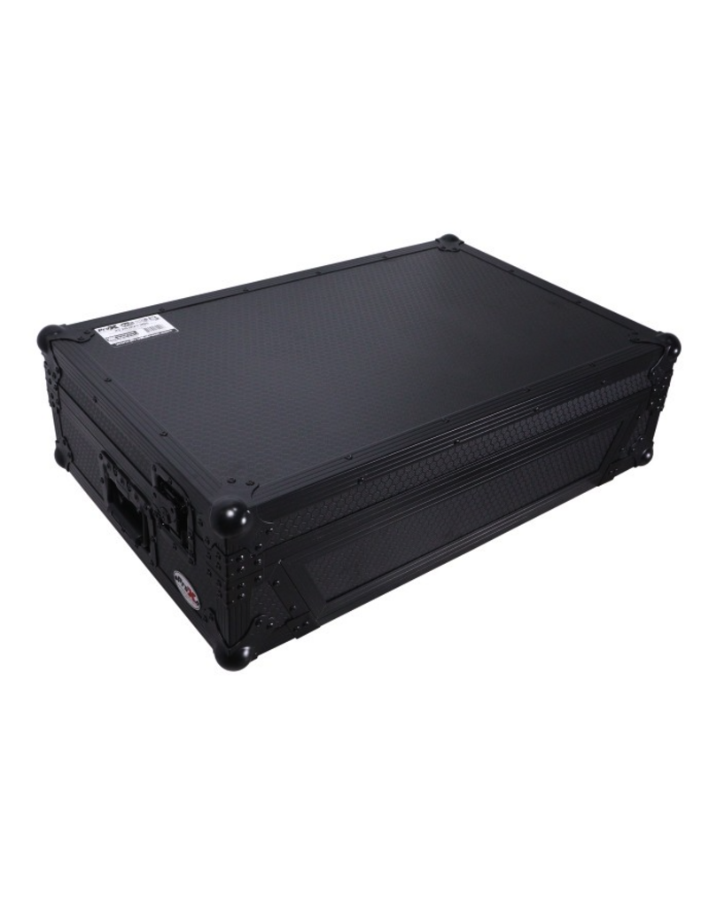 ProX PROX Flight Case For RANE SYSTEM ONE Dj Controller Wheels Black on Black 1U (XS-RANESYSONEWBL)