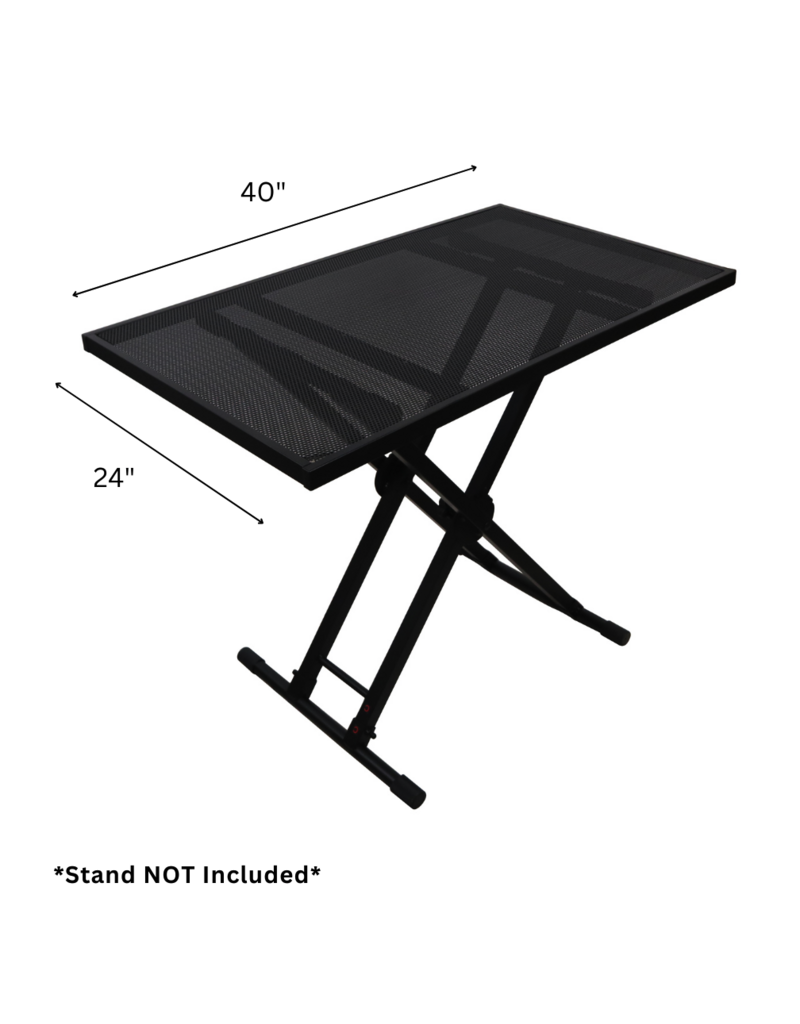 ProX ProX 40X24 Utility Music Keyboard X Stand Table Top Add on for DJ Controller Flight Case Midi Controllers Laptop  (T-KSTU4024)
