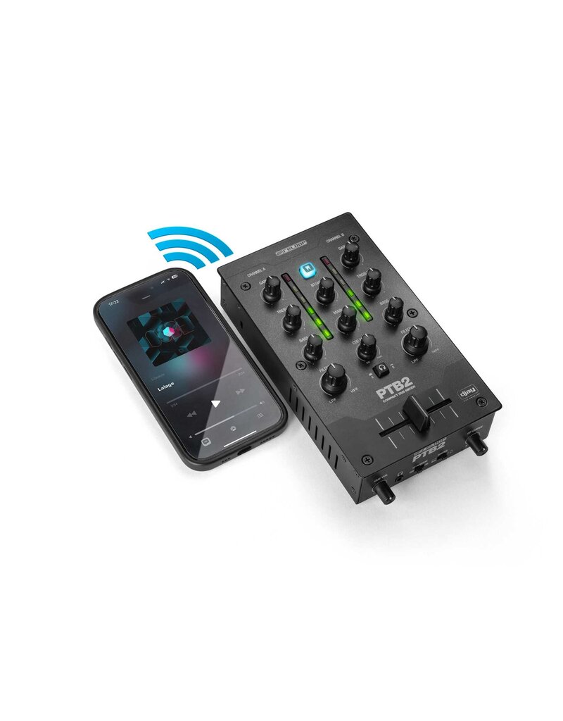 Reloop PTB-2 Portable 2+1-Channel DJ Mixer (PTB2)