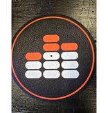 Mile High DJ Supply Mile High Dj Supply 12" Slipmat (ONE Single) 9oz SkinnEz™ Glazed™ Bottom Made By Glowtronics Black Red White