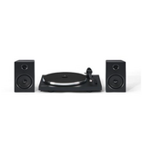 Crosley Crosley T150C Record Player Turntable with Speakers Shelf System - Black