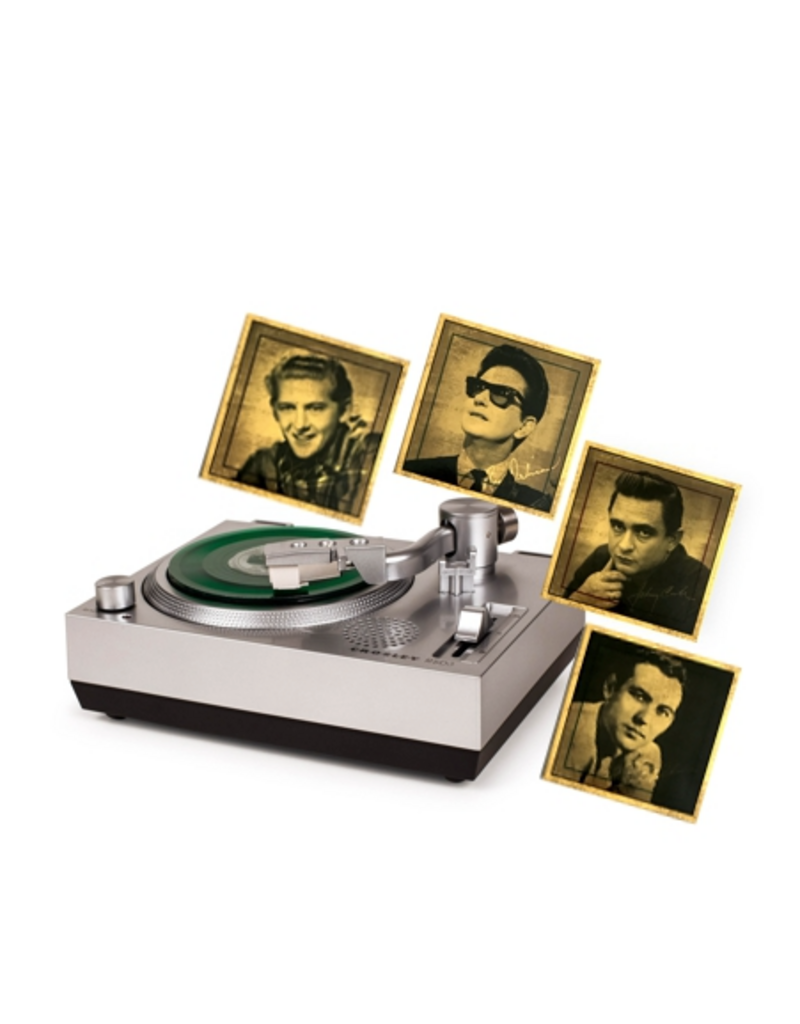 Crosley Crosley Mini Turntable for 3 Inch Vinyl Records w/Sun Records Set of 4
