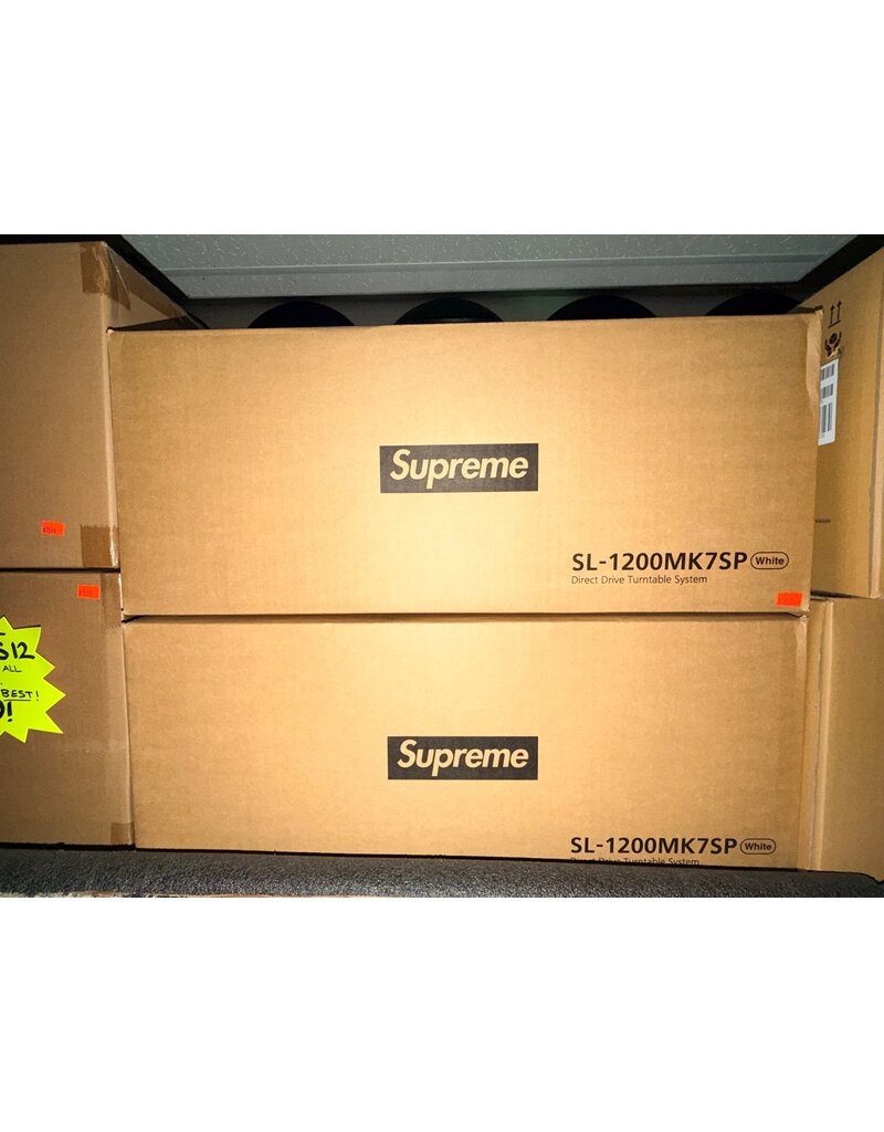 White Technics x Supreme Turntables (SL-1200MK7SP) - One Pair of