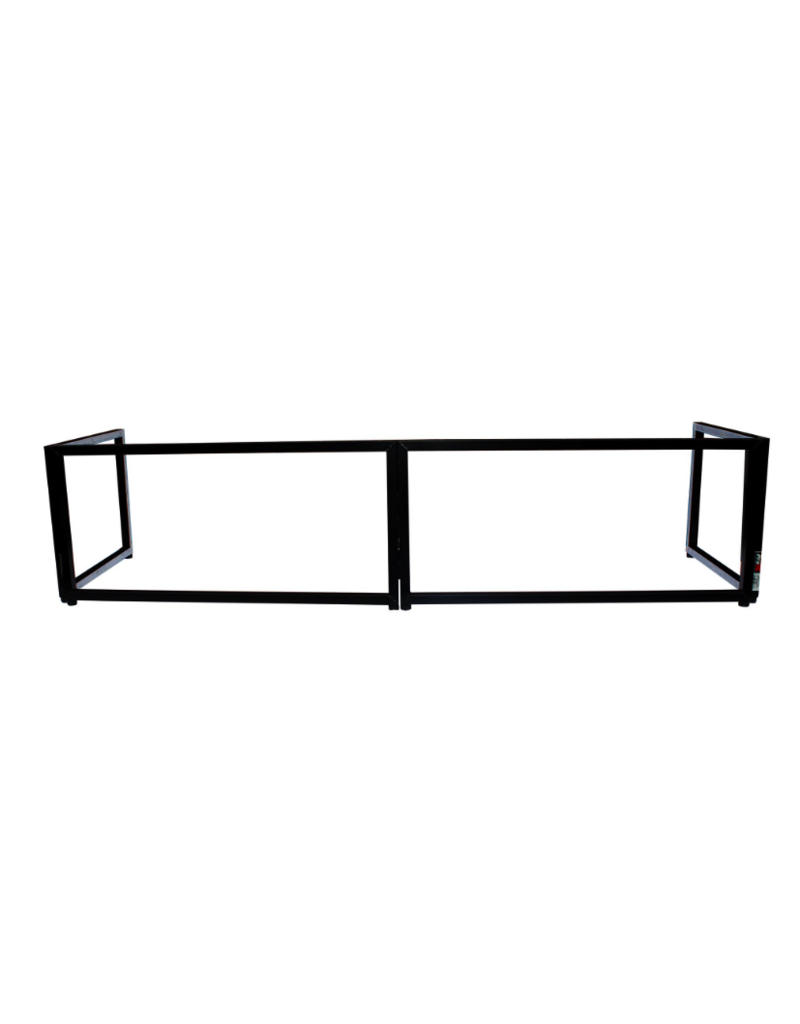 ProX ProX Black Frame 6 Ft foldable 4 Panel Tabletop DJ Facade Front Board Booth with Black and White Scrims and Portable bag (XF-TTFB)