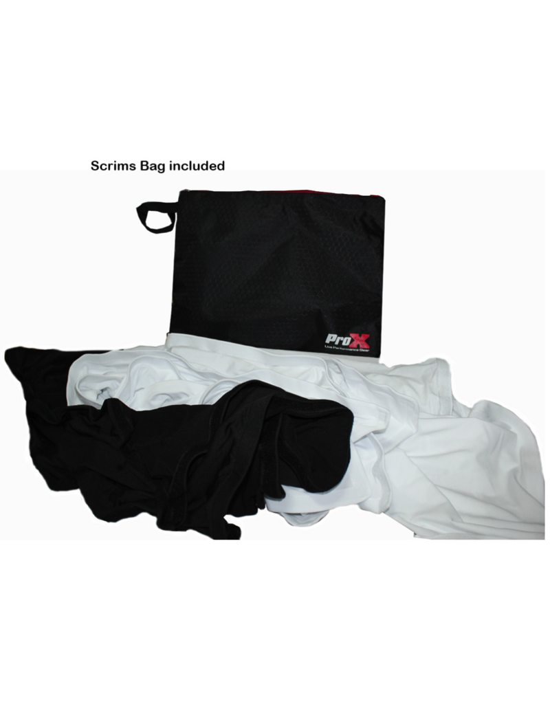 ProX ProX Black Frame 6 Ft foldable 4 Panel Tabletop DJ Facade Front Board Booth with Black and White Scrims and Portable bag (XF-TTFB)