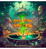 CrabCake Records Space Mutant Cutz 12" Cyan + Black Cosmos Scratch Record from Crabcake Records