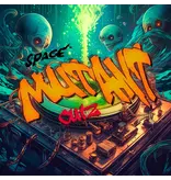 CrabCake Records Space Mutant Cutz 12" Cyan + Black Cosmos Scratch Record from Crabcake Records