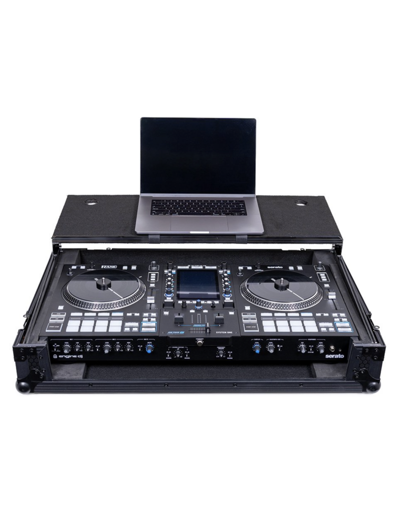 Headliner Headliner Pitch Black Flight Case for RANE System One w/ Laptop Platform & Wheels  (HL10027)