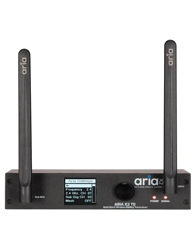 ADJ ADJ Aria X2 TB AC and Battery Wireless DMX Transceiver (AX2191)