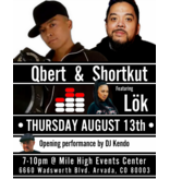 Mile High DJ Supply COMBO Aug. 13: MASTERCLASS + DJ PERFORMANCES feat DJ Qbert, DJ Shortkut, Lok + DJ Kendo