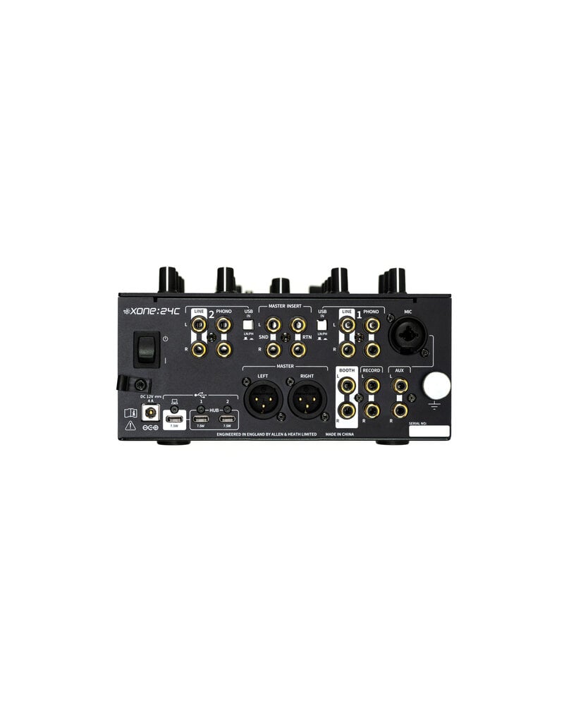 Allen & Heath Allen & Heath Xone:24C Professional 2+1 Channel Hybrid DJ Mixer with USB-C Interface