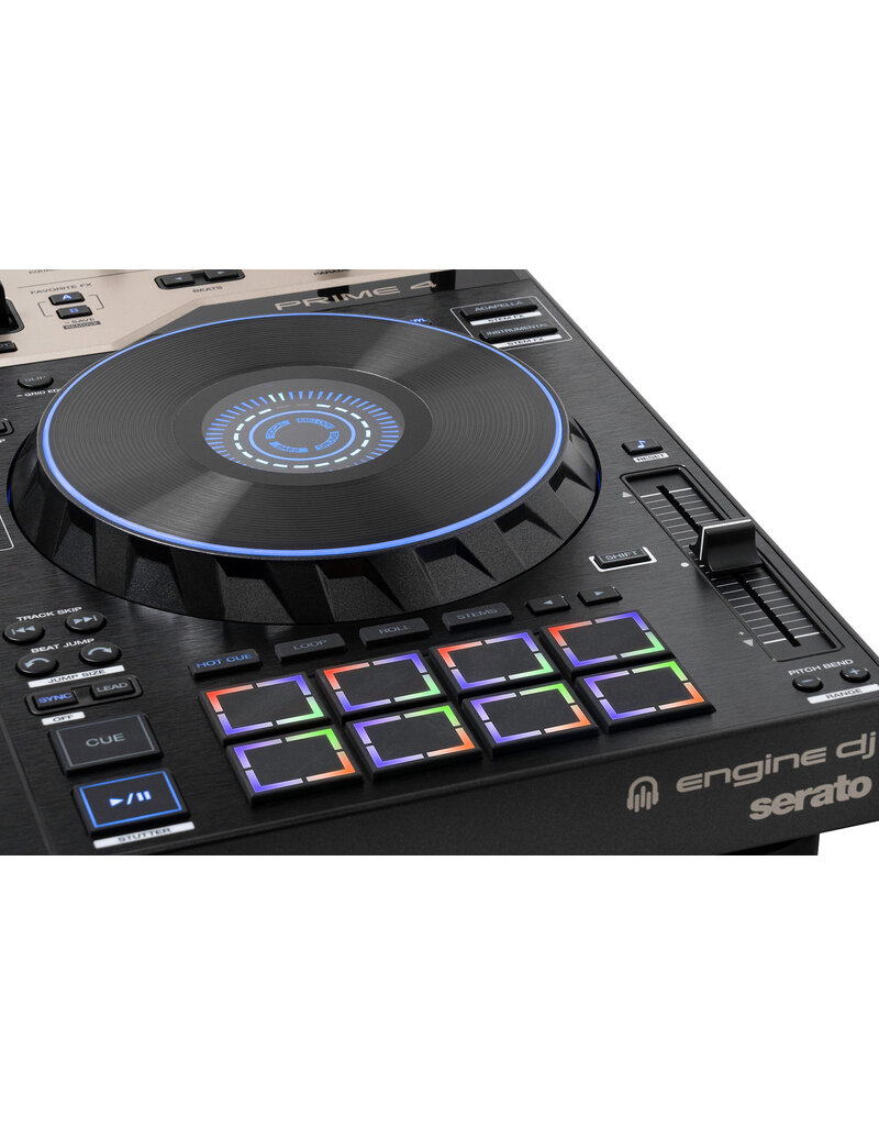 Denon DJ Prime 4 G2 4-Channel Standalone DJ System with Built-In FX, Lighting Output, and Stems (Prime4G2)