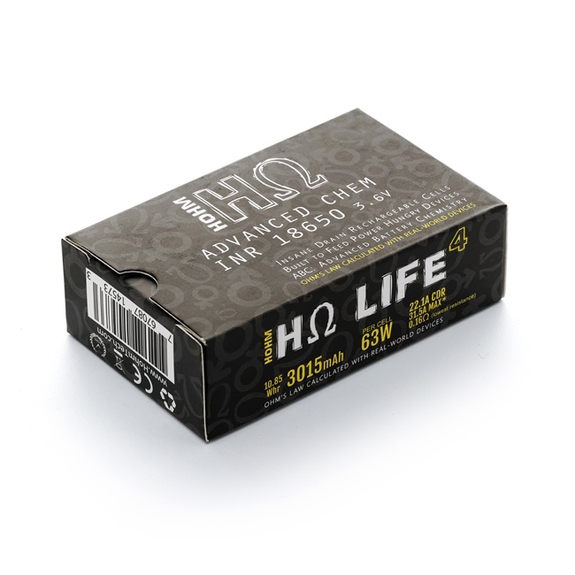 Hohm 4 Life Hohm Life 4 18650 3015mAh 3.6V Battery (Single)