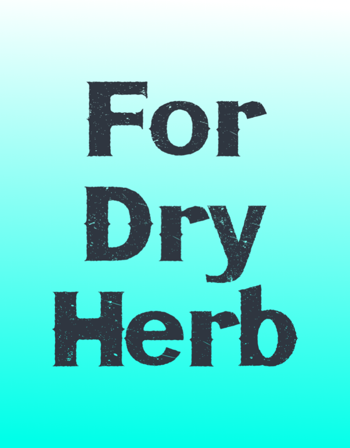 For Dry Herbs