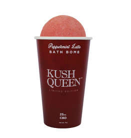 Kush Queen CBD Bath Bomb Peppermint Latte 25mg