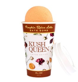 Kush Queen CBD Bath Bomb Pumpkin Spice Latte 25mg