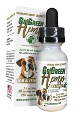 Go Green Hemp Dog and Cat CBD Tincture Oil Drops 250mg