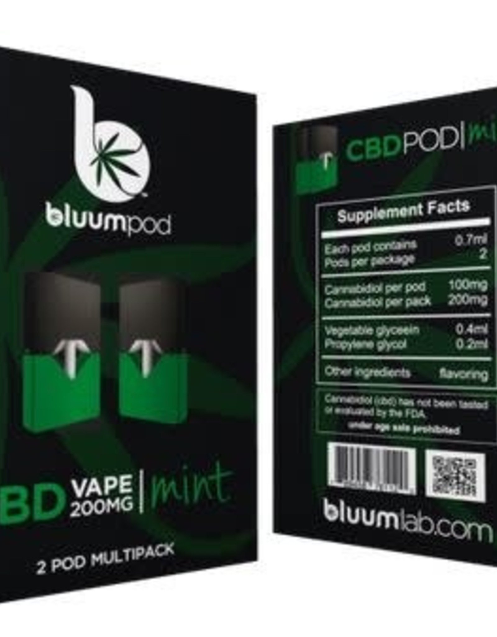 Bluumlab Vape Pods Mint 200mg 2 pack