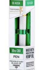 CBD + Terpenes 50mg Disposable Vape Pen, OG Kush