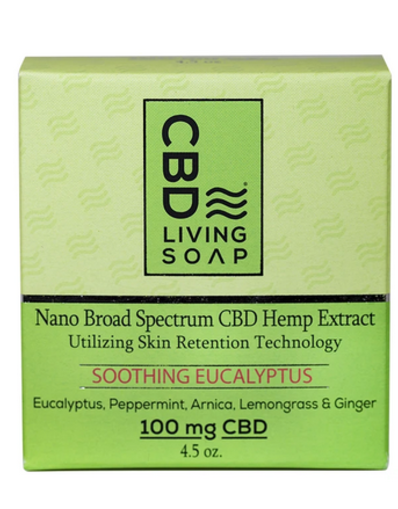 CBD Living Soothing Eucalyptus Organic CBD Soap 100mg