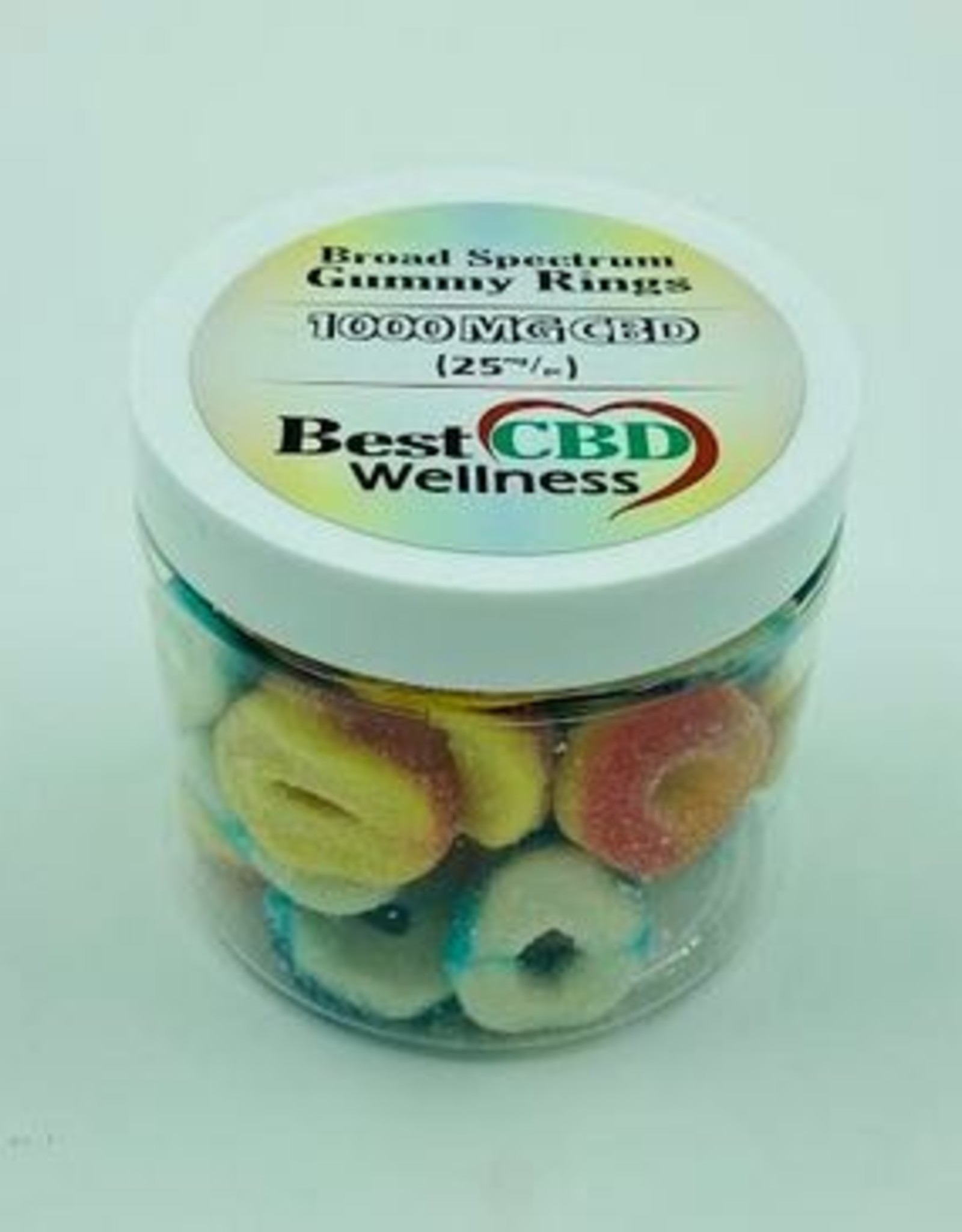 Best CBD Wellness CBD Broad Spectrum Gummy Rings 1000mg/25mg/pc
