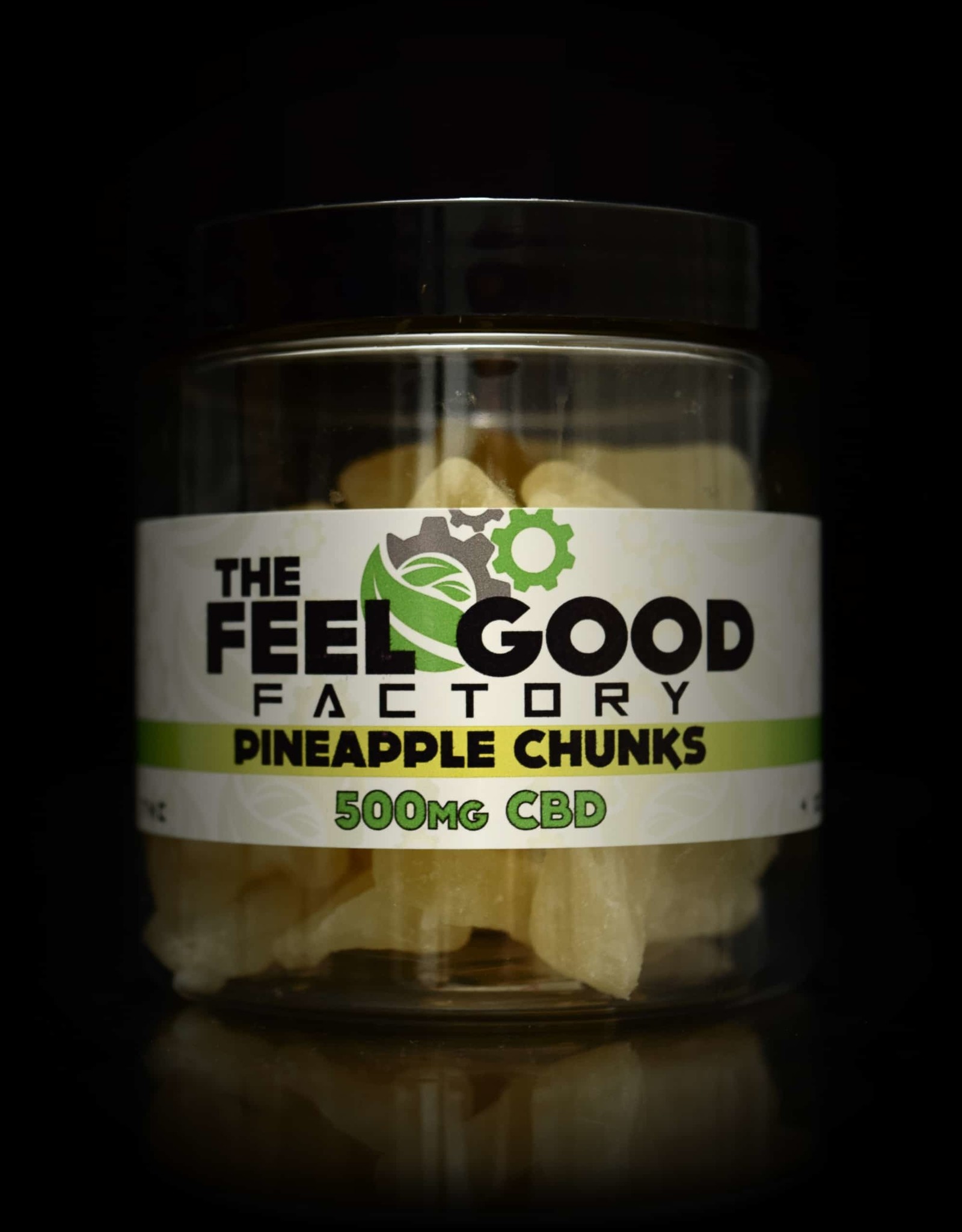 The Feel Good Factory Dried Fruit Pineapple Chunks 500mg  CBD 4oz