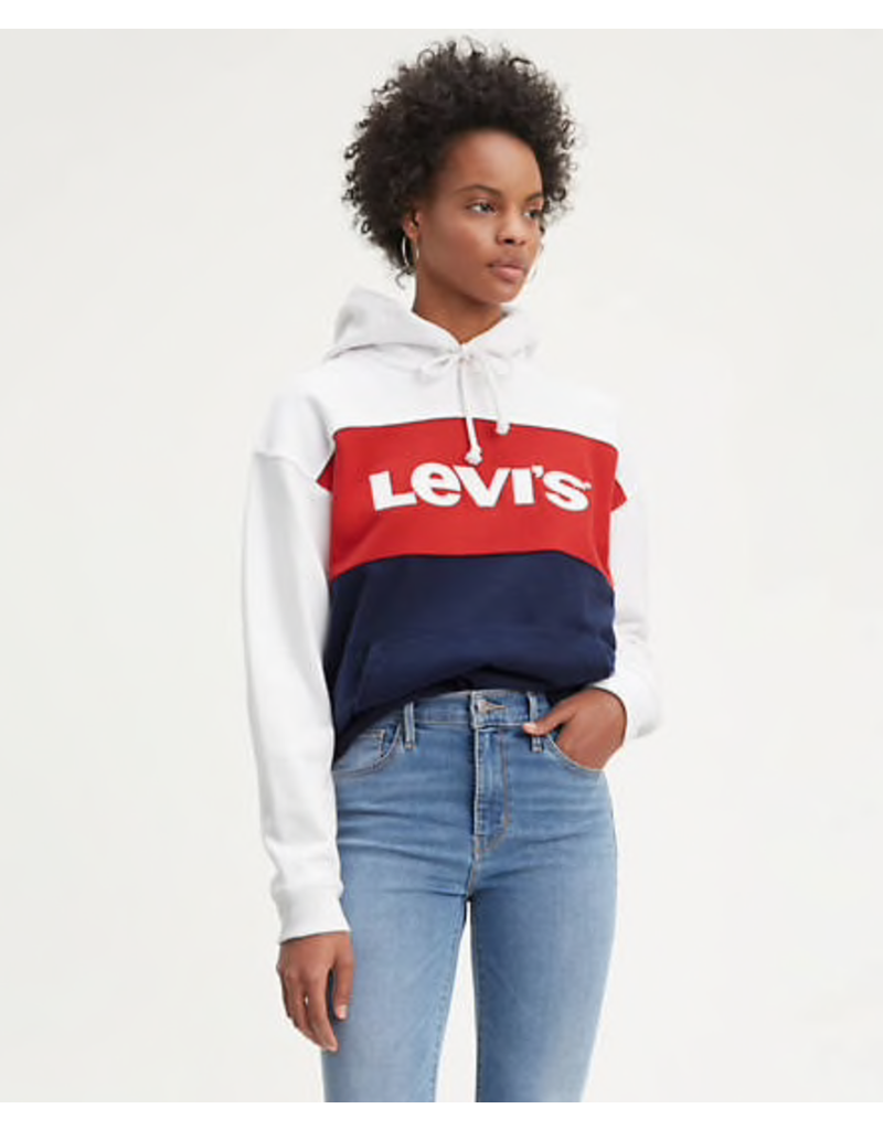 levis hoodie damen colorblock