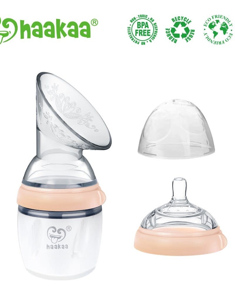 Haakaa 3 oz. Generation 3 Silicone Bottle Cover Clear