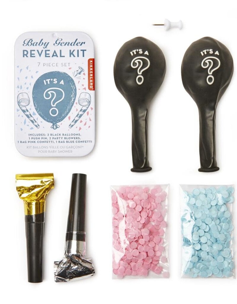 Kikkerland Designs Baby Gender Reveal Kit