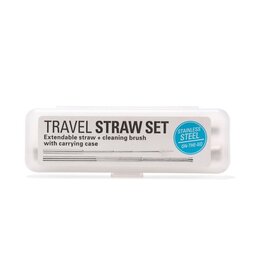 Kikkerland Designs Travel Straw Set