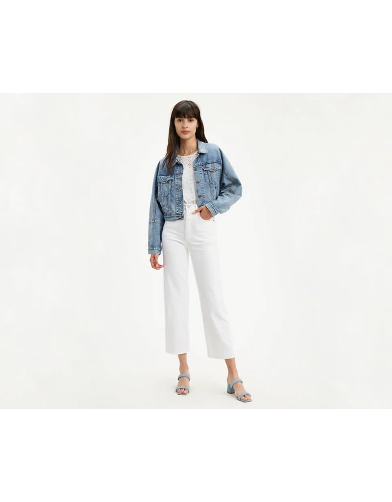 Womens Ribcage Straight Ankle Jeans 